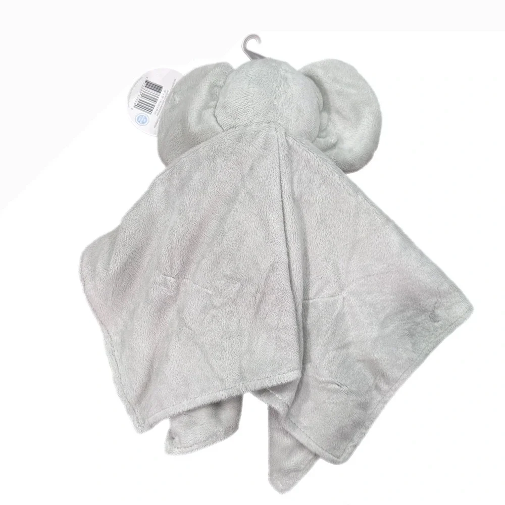 Honey Bunny Cuddly Pals Gray Elephant Lovey Security Blanket     B3004 Glasses